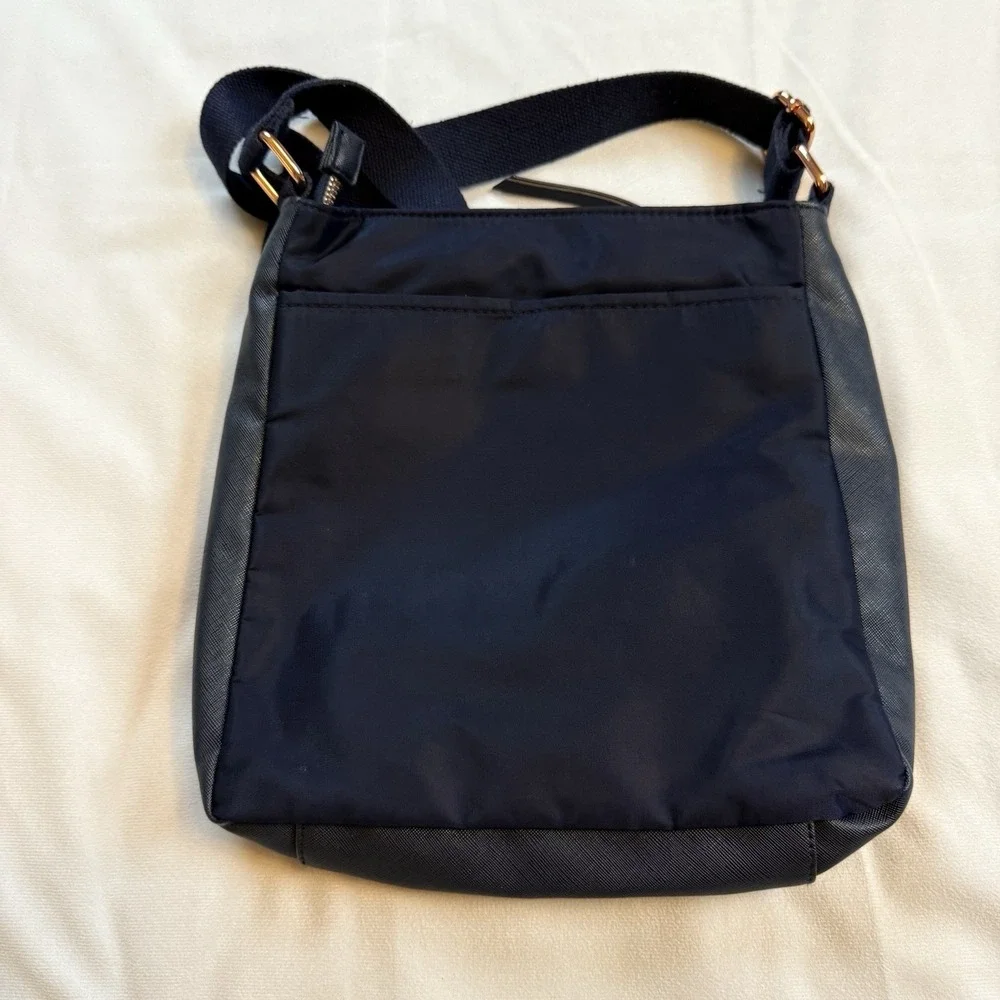 Aimee Kestenberg Women's Messenger Bag Dark Blue‎ Nylon Crossbody Bag EUC
